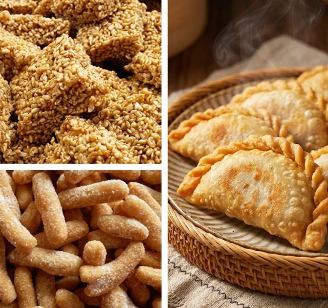 文昌糖贡、京果、饺子酥